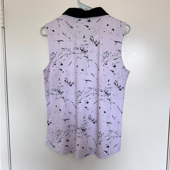 Birdgang Women's Sleeveless Polo in Drip Cream Size Medium - Picture 5 of 7